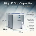 Igloo Electric Ice Machine Automatic Countertop Ice Maker with Scoop, Silver