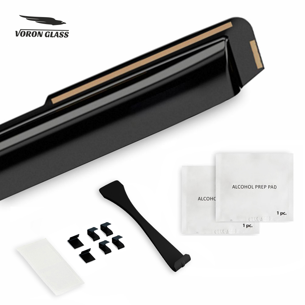 Voron Glass in-Channel Extra Durable Rain Guards for Ford F150 2021-2026 SuperCrew, Window Deflectors, Vent Window Visors, 4 Pieces - 200664
