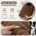 thumbnail image 4 of decorUhome Couch Cover, Washable Non-Slip Sofa Cover for Dogs, Pet Friendly Couch Protector for 3 Cushion Couch Sofa (Brown, 27.6" x 70.9"), 4 of 7