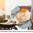 thumbnail image 4 of Cute Oven Mitts,Light Blue Christmas Tree Pattern Oven Mitt 2-Pack Set,Kitchen Gloves for Oven,Heat Resistant Oven Mitts 7.7"x12", 4 of 7