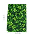 thumbnail image 3 of St. Patrick's Day Kitchen Towel Luck Shamrock Truck Tea Towel Green Buffalo Plaids Hand Drying Towel for Cooking Baking Cleaning Wipes, 17.7 x 26 Inch, 3 of 7