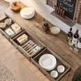 thumbnail image 2 of T4TREAM Farmhouse Buffet Sideboard with Storage, 66'' Wide Hutch Cabinet for Kitchen Dining Room, Light Brown, 2 of 6