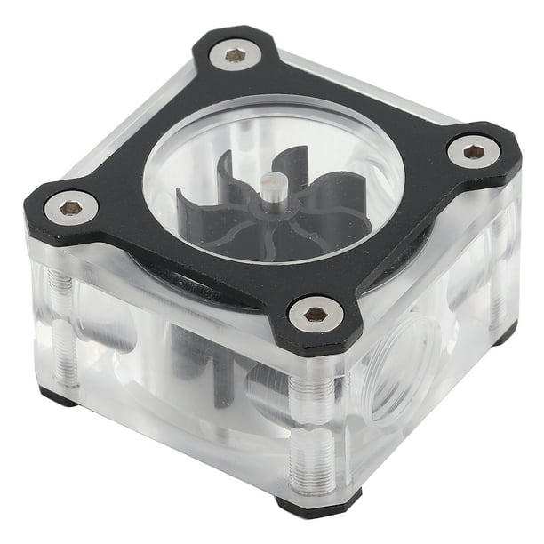 Medidor de agua para computadora medidor de refrigeración por agua compacto compatible con rosca G1/4 PC para computadora
