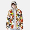 thumbnail image 2 of Balery Colorful Balls Sudadera ligera de manga larga con capucha y protección solar UPF 50+ para hombre y mujer, ideal para pesca y running-Large, 2 of 7