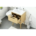thumbnail image 6 of 24" Bathroom Vanity With Sink, Natural Appeal Cabinet, Solid Wood & Dependable , Smooth Ceramic Basin, Drawer Storage Facility Sink - Allure Basin Functional Cabinet, 6 of 7