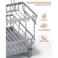 thumbnail image 4 of Dish Drying Rack Dish Rack Multifunctional Dish Drainer Rack Set Dish Strainers for Kitchen Counter Space Saving Drying Rack with Fork Holder, 4 of 6