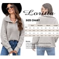 thumbnail image 3 of Loritta Womens Sweaters Pullover Quarter Zip Long Sleeve Knitted Casual Chunky Slouchy Warm Sweaters, 3 of 6