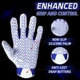 thumbnail image 2 of HANDLANDY Football Gloves Youth, Sticky Kids Receiver Gloves for Boys Girls, Stretch Fit Flag Football Gloves, 2 of 7