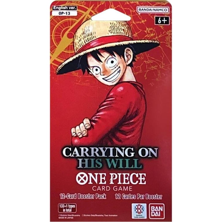 Bandai One Piece TCG OP-13 Carrying On His Will Sleeved Booster