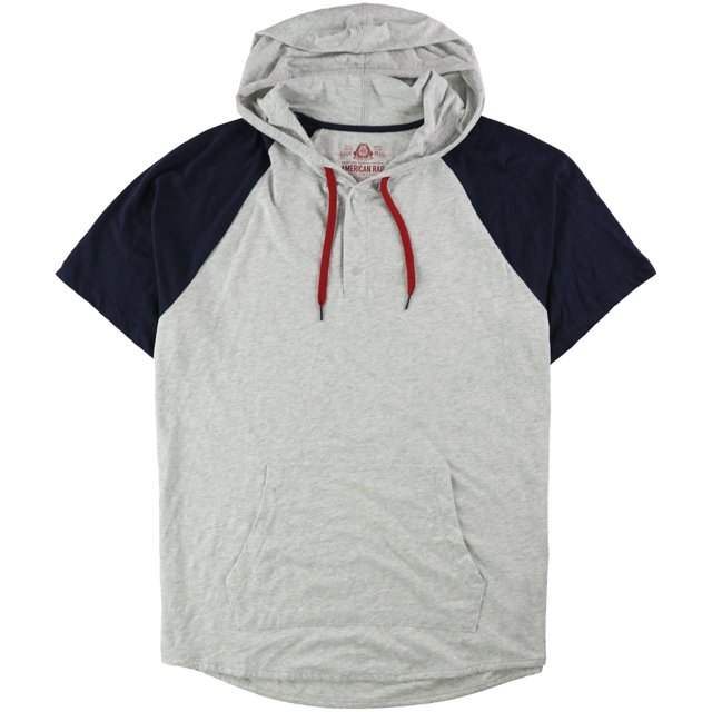 American Rag Sudadera con capucha colorblocked para hombre, gris, extragrande American Rag Sudadera
