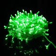 thumbnail image 1 of Cadena de luces Carnaval Boda Iluminación de jardín interior al aire libre, Luces LED para árboles de cuento de hadas Luces festivas para árboles Decoración navideña, Verde, 10 m 100 LED, 1 of 5
