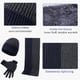 thumbnail image 3 of Conjunto de guantes de pantalla con bufanda y gorro con bloques de color para hombres y mujeres, 3 of 5