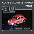thumbnail image 3 of Carro De Juguete Control Remoto Escala 1:64 Vocho Escarabajo Color Rosa., 3 of 5