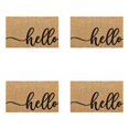 thumbnail image 1 of YWIYIUD Tapis d'Été Antidérapants 4 Pcs 23.62x15.75 Pouces pour Porte d'Entrée Extérieure et Intérieure, Tapis de Bienvenue Portable et Réutilisable pour Maison, Restaurant et Hôtel, 1 of 7