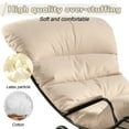 thumbnail image 5 of Ovios Furniture Indoor Accent Chair with Ottoman Comfy Glider Rocking Chair with Footrest for Living Room / Bedroom, 5 of 6