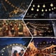 thumbnail image 4 of Cadena de luces solares para exteriores, blanco cálido, 50 LED, 7 m, impermeable, 8 modos de iluminación, interior/exterior - Para jardín, patio, casa, fiesta, boda, festival, 4 of 5