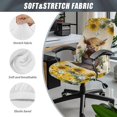 thumbnail image 6 of POLERO Anti Dust All-in-One Office Swivel Chair Slipcover for Home, Brushed Elastic Fabric Washable Office Chair Seat Covers with Elastic Stretch, 6 of 7