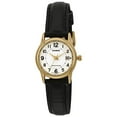 thumbnail image 2 of Women's LTPV002GL-7B Black Leather Quartz Watch, 2 of 2