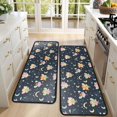thumbnail image 4 of Kitchen Rugs Sets Of 2,Dark Blue Fairy Princess Pattern Anti Fatigue Kitchen Mat Rugs Non Slip Washable,Decorative Kitchen Floor Mats for Kitchen,Sink,Laundry,17"x47"+17"x47", 4 of 5