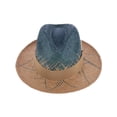 thumbnail image 3 of Bruno Capello Rafi Plaid Straw Fedora, 3 of 5