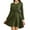 Z-Green7, variant on Maternity Women Dress Long Sleeve Dress Pregnancy Casual Crew Neck Summer Fall Mini Dress High Waist Button Up Dress