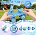 thumbnail image 6 of JZY Adjustable Toddler Quad Skates for Boys & Girls Ages 2-6 - Safe Comfortable 4-Wheel Beginner Roller Skates, Blue, 6 of 8