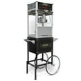 thumbnail image 7 of Commercial Popcorn Machine with Cart and 20-Ounce Kettle,Vintage-Style Popper on Wheels with Tempered Glass, Warming Deck, 1440W Popcorn Popper for Parties, Events, and Home Theater (Black),, 7 of 7