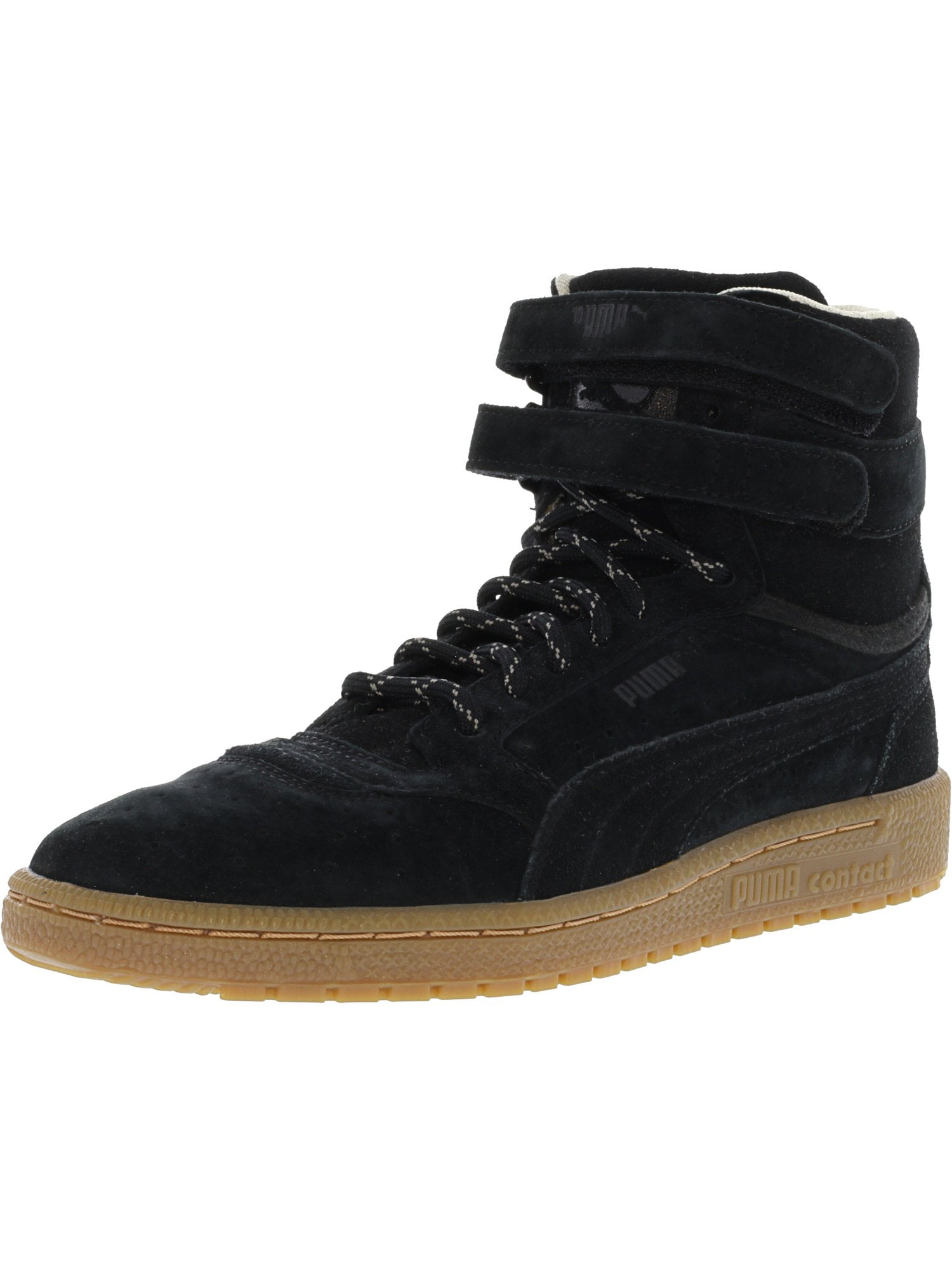 Puma Men's Sky Ii Hi Winterised Black High-Top Leather Basketball Shoe ...