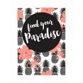 thumbnail image 2 of Dos Santos, Bella 12x14 White Modern Wood Framed Museum Art Print Titled - Find Your Paradise, 2 of 4