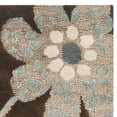 thumbnail image 4 of SAFAVIEH Bella Dayna Floral Flowers Wool Runner Rug, Brown/Multi, 2'3" x 7', 4 of 5