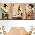 thumbnail image 5 of Pósteres de cerveza de mujer de estilo japonés vintage, arte de pared, impresión en lienzo, decoración del hogar, imagen de arte de pared para decoración de habitación de restaurante Izakaya, 5 of 5