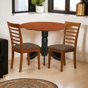 FurniFact Elegant Counter Height Drop Leaf Dining Table for Kitchen and Dining