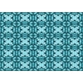 thumbnail image 1 of Ahgly Company Machine Washable Indoor Rectangle Transitional Teal Green Area Rugs, 8' x 10', 1 of 7