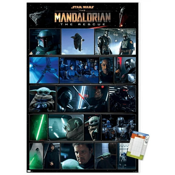 Star Wars: The Mandalorian Season 2 - Chapter 16 Grid Wall Poster, 14.725" x 22.375"