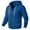 Blue, variant on Paiwinds Men's Fashion Hoodie with Zipper Closure & Arm Pocket, Casual Style - Made from Polyester for Comfort, Adjustable Hood & Kangaroo Pockets for Sports & Daily Wear