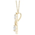 thumbnail image 2 of ANGARA Natural Double Diamond Infinity Pendant in 14K Yellow Gold for Women (Size-2.9mm| Color-G| Clarity-VS2) | April Birthstone, Anniversary, Jewelry Gift for Women | Natural Diamond Necklace, 2 of 7
