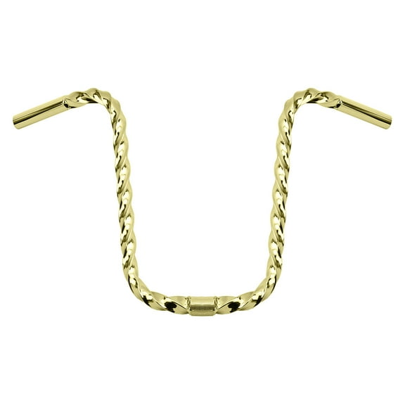 Bike U Square Twisted Handlebar 13 25.4mm Gold.