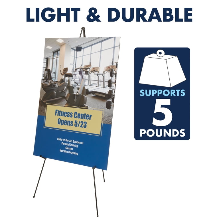 3 pack) Quartet Instant Easel 63 Supports 5 lbs Tripod Base