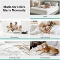 thumbnail image 2 of Novilla Twin XL  Fluffy Filled Mattress Topper, Extra Thick Hotel Luxury Pad, Back Pain Relief, Breathable Fluffy Down Alternative Fill, 8-21 Inch Deep Pocket, Oatmeal, 2 of 8