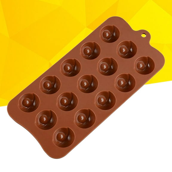 WHAMVOX Silicone Baking Mold for Chocolate and Cake Making Dishwasher Safe NonStick 15 Cavities Eyes Shaped