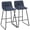 Blue, variant on LainTene 26" Bar Stools Set of 3 – Faux Leather Counter Height Stools with Backrest & Footrest, Heavy-Duty Metal Frame for Kitchen, Bar, Living Room, Gray