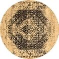 thumbnail image 1 of Ahgly Company Indoor Round Persian Brown Bohemian Area Rugs, 3' Round, 1 of 4
