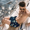 thumbnail image 2 of luoweisi Men's Beach Shorts Quick Dry Swim Trunks with Mesh Lining Candle S, 2 of 5