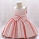 thumbnail image 1 of Vestido de princesa para niños Vestido de bebé de un año Vestido de niña con lazo para banquete de cumpleaños Vestido de actuación, 1 of 6
