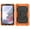 Orange+Black, variant on TECH CIRCLE Case for Samsung Galaxy Tab A7 Lite (8.7") Tablet (SM-T220)- [Built with Screen Protector] Heavy Duty Protection Rugged Case with Kickstand Portable Handle Drop Proof Cover, Blue+Black