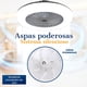 thumbnail image 3 of Ventilador de Techo con Lámpara LED Luz Vic Megaluz Moderno, 3 of 4