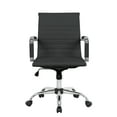 thumbnail image 3 of LeisureMod Harris Modern Adjustable Swivel Leather Task Office Chair with Tilt and Ergonomic Design, Black, 3 of 7