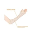 thumbnail image 4 of INSPIRE CHIC Women's Sunshine Protection Thin Lace Sunscreen Arm Cooling Sleeve Khaki, 4 of 5