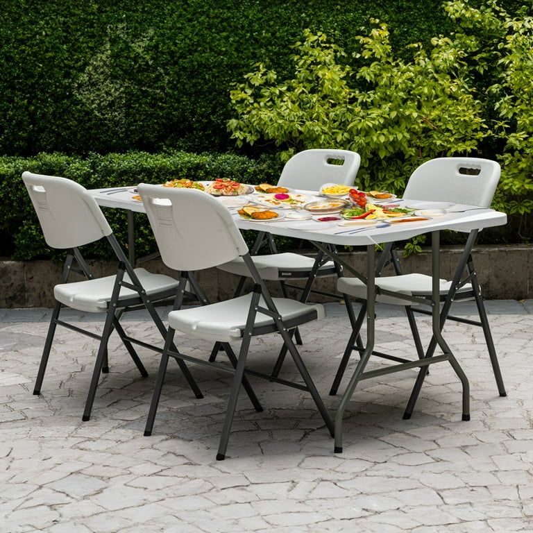 Folding Chairs for Outdoor and Indoor, Weight Capacity: 396 lbs