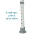 thumbnail image 4 of Medline Bath Chair and Shower Chair with Armrests for Elderly, Sturdy, 13.5-In Seat, 350 lb Weight Capacity, Gray, 4 of 6